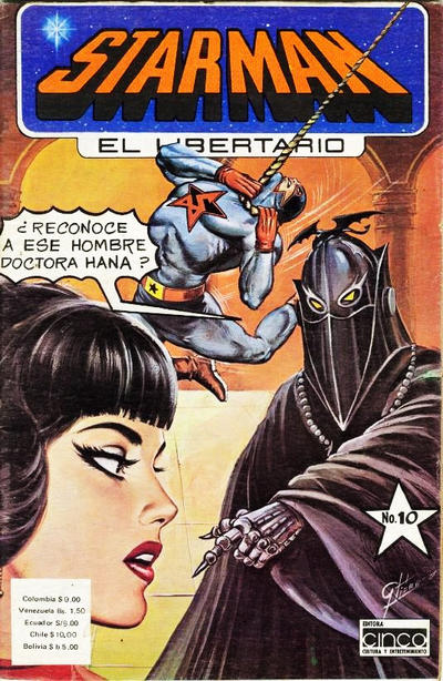 Cover for Starman El Libertario (Editora Cinco, 1970 ? series) #10