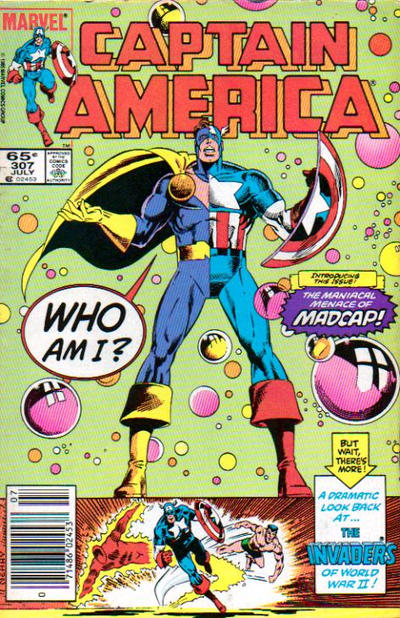 Cover for Captain America (Marvel, 1968 series) #307 [Newsstand]
