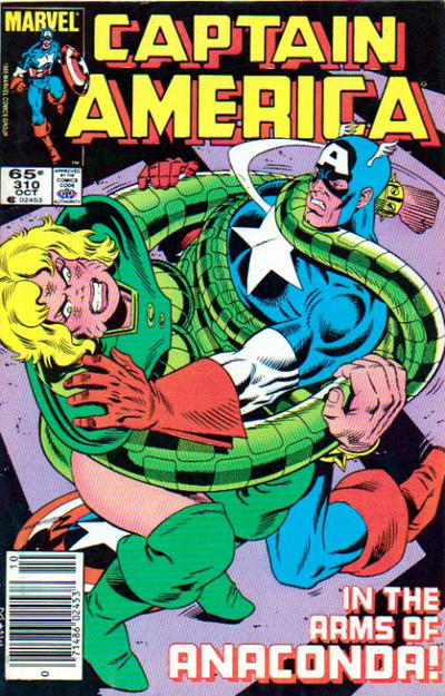 Cover for Captain America (Marvel, 1968 series) #310 [Newsstand]