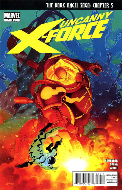 Cover for Uncanny X-Force (Marvel, 2010 series) #15 [Esad Ribic Cover]