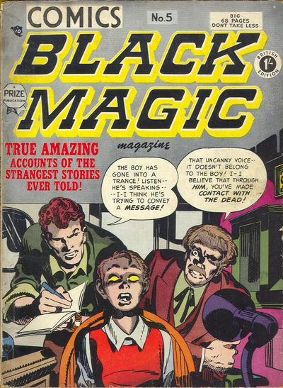 Cover for Black Magic Comics (Arnold Book Company, 1952 series) #5