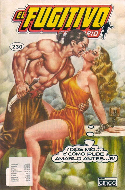 Cover for El Fugitivo Temerario (Editora Cinco, 1983 ? series) #230