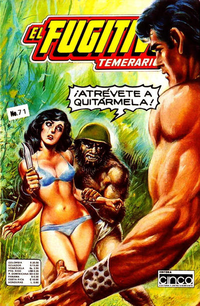 Cover for El Fugitivo Temerario (Editora Cinco, 1983 ? series) #71