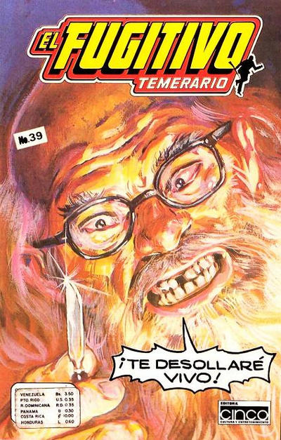 Cover for El Fugitivo Temerario (Editora Cinco, 1983 ? series) #39