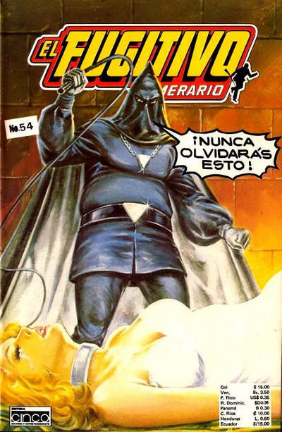 Cover for El Fugitivo Temerario (Editora Cinco, 1983 ? series) #54