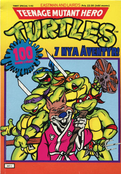 Cover for Teenage Mutant Hero Turtles special (Atlantic Förlags AB; Pandora Press, 1991 series) #1/1992