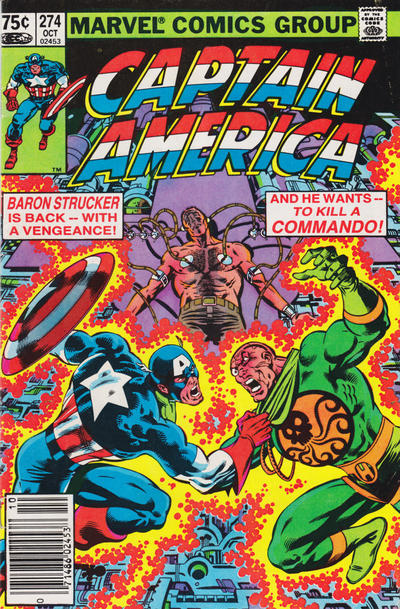 Cover for Captain America (Marvel, 1968 series) #274 [Canadian]