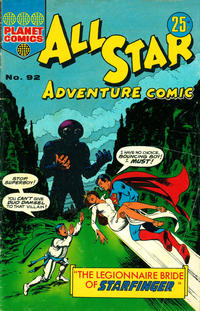 Cover for All Star Adventure Comic (K. G. Murray, 1959 series) #92