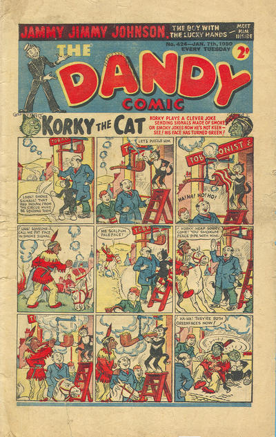 Cover for The Dandy Comic (D.C. Thomson, 1937 series) #424