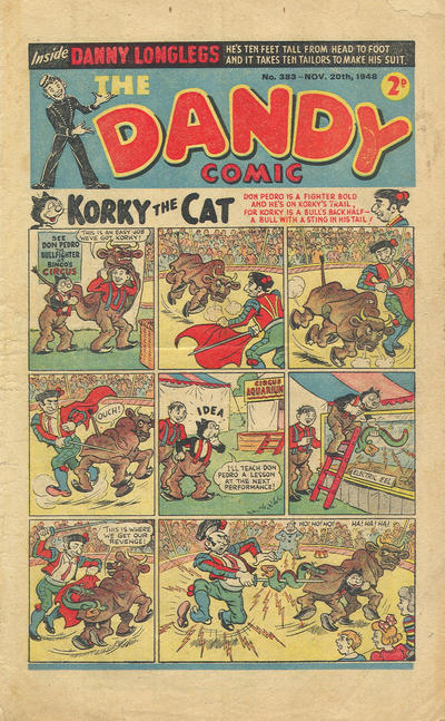 Cover for The Dandy Comic (D.C. Thomson, 1937 series) #383