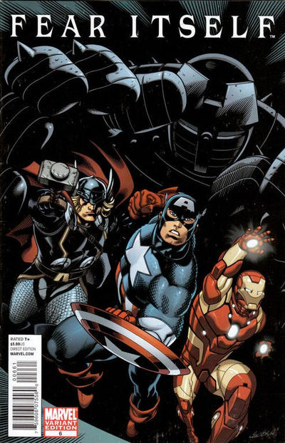 Cover for Fear Itself (Marvel, 2011 series) #6 [Variant Edition - 'Comics for Comics' Retailer Trade-In - Ed McGuinness Cover]