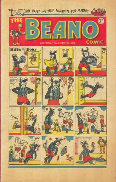 Cover for The Beano Comic (D.C. Thomson, 1938 series) #374