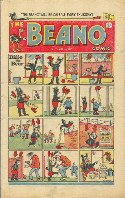 Cover for The Beano Comic (D.C. Thomson, 1938 series) #376