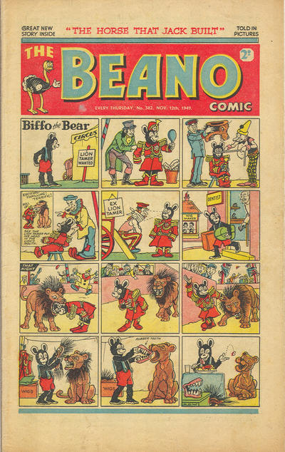 Cover for The Beano Comic (D.C. Thomson, 1938 series) #382