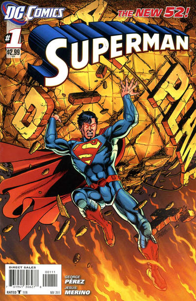 Cover for Superman (DC, 2011 series) #1 [Direct Sales]