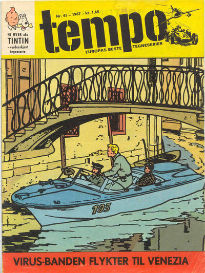 Cover for Tempo (Hjemmet / Egmont, 1966 series) #45/1967