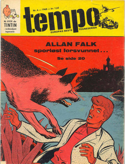 Cover for Tempo (Hjemmet / Egmont, 1966 series) #6/1968