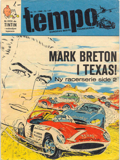 Cover for Tempo (Hjemmet / Egmont, 1966 series) #15/1968