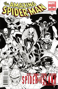 Cover Thumbnail for The Amazing Spider-Man (Marvel, 1999 series) #667 [2nd Printing Variant - Humberto Ramos B&W Cover]