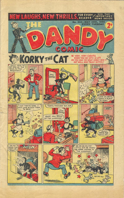 Cover for The Dandy Comic (D.C. Thomson, 1937 series) #443