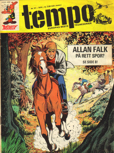Cover for Tempo (Hjemmet / Egmont, 1966 series) #37/1970