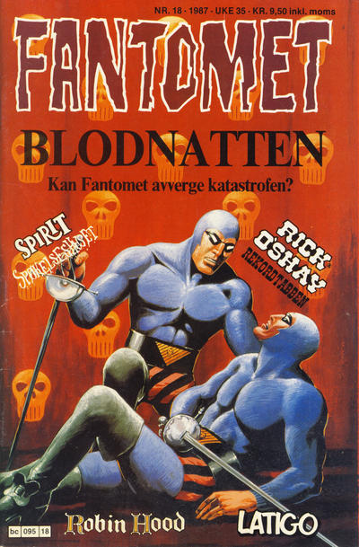 Cover for Fantomet (Semic, 1976 series) #18/1987