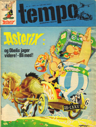 Cover for Tempo (Hjemmet / Egmont, 1966 series) #31/1971