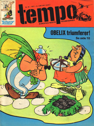 Cover for Tempo (Hjemmet / Egmont, 1966 series) #34/1971