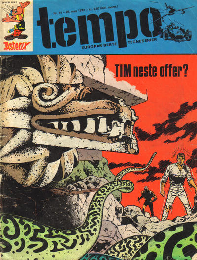 Cover for Tempo (Hjemmet / Egmont, 1966 series) #14/1972