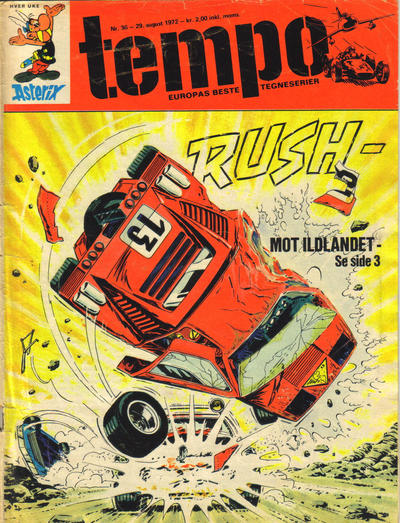 Cover for Tempo (Hjemmet / Egmont, 1966 series) #36/1972