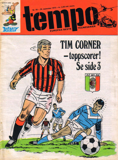 Cover for Tempo (Hjemmet / Egmont, 1966 series) #40/1972