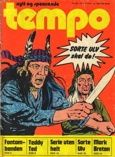 Cover for Tempo (Hjemmet / Egmont, 1966 series) #20/1976