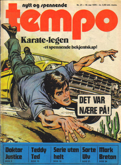 Cover for Tempo (Hjemmet / Egmont, 1966 series) #21/1976