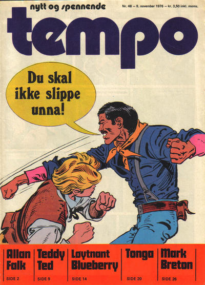 Cover for Tempo (Hjemmet / Egmont, 1966 series) #46/1976