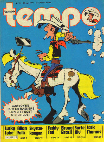 Cover for Tempo (Hjemmet / Egmont, 1966 series) #13/1977