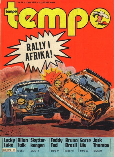 Cover for Tempo (Hjemmet / Egmont, 1966 series) #14/1977