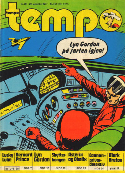 Cover for Tempo (Hjemmet / Egmont, 1966 series) #38/1977