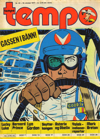 Cover for Tempo (Hjemmet / Egmont, 1966 series) #42/1977
