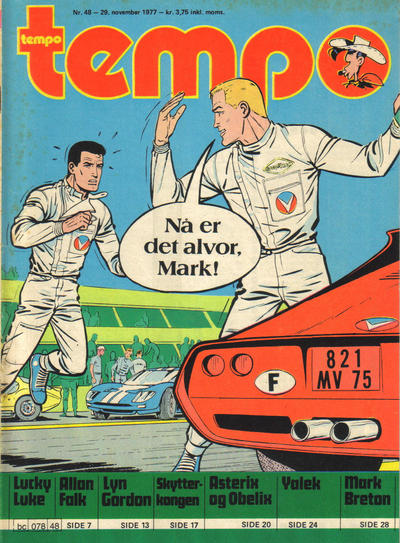 Cover for Tempo (Hjemmet / Egmont, 1966 series) #48/1977