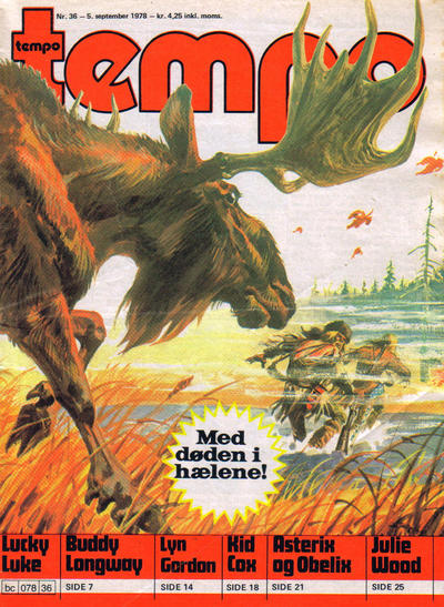Cover for Tempo (Hjemmet / Egmont, 1966 series) #36/1978