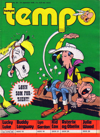 Cover for Tempo (Hjemmet / Egmont, 1966 series) #38/1978