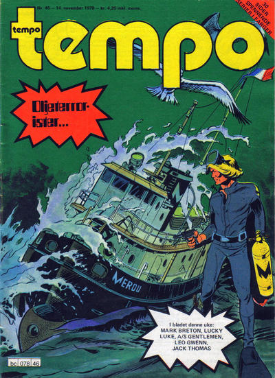 Cover for Tempo (Hjemmet / Egmont, 1966 series) #46/1978
