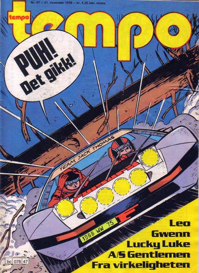 Cover for Tempo (Hjemmet / Egmont, 1966 series) #47/1978