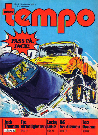 Cover for Tempo (Hjemmet / Egmont, 1966 series) #49/1978