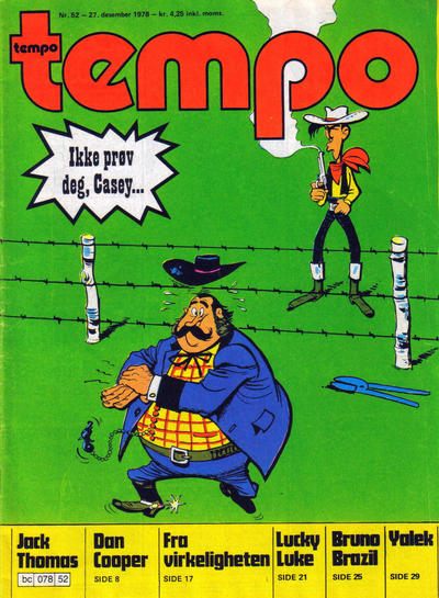 Cover for Tempo (Hjemmet / Egmont, 1966 series) #52/1978