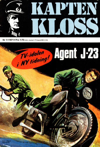 Cover for Kapten Kloss (Semic, 1971 series) #1 - Agent J-23