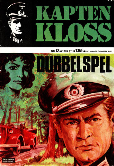 Cover for Kapten Kloss (Semic, 1971 series) #13 - Dubbelspel
