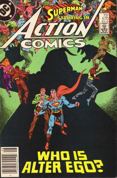 Cover for Action Comics (DC, 1938 series) #570 [Newsstand]