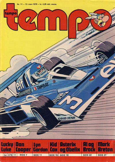 Cover for Tempo (Hjemmet / Egmont, 1966 series) #11/1978