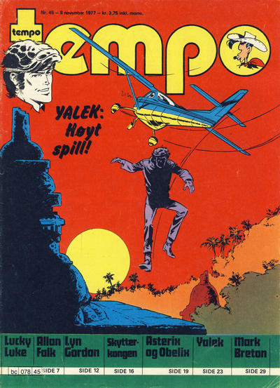 Cover for Tempo (Hjemmet / Egmont, 1966 series) #45/1977